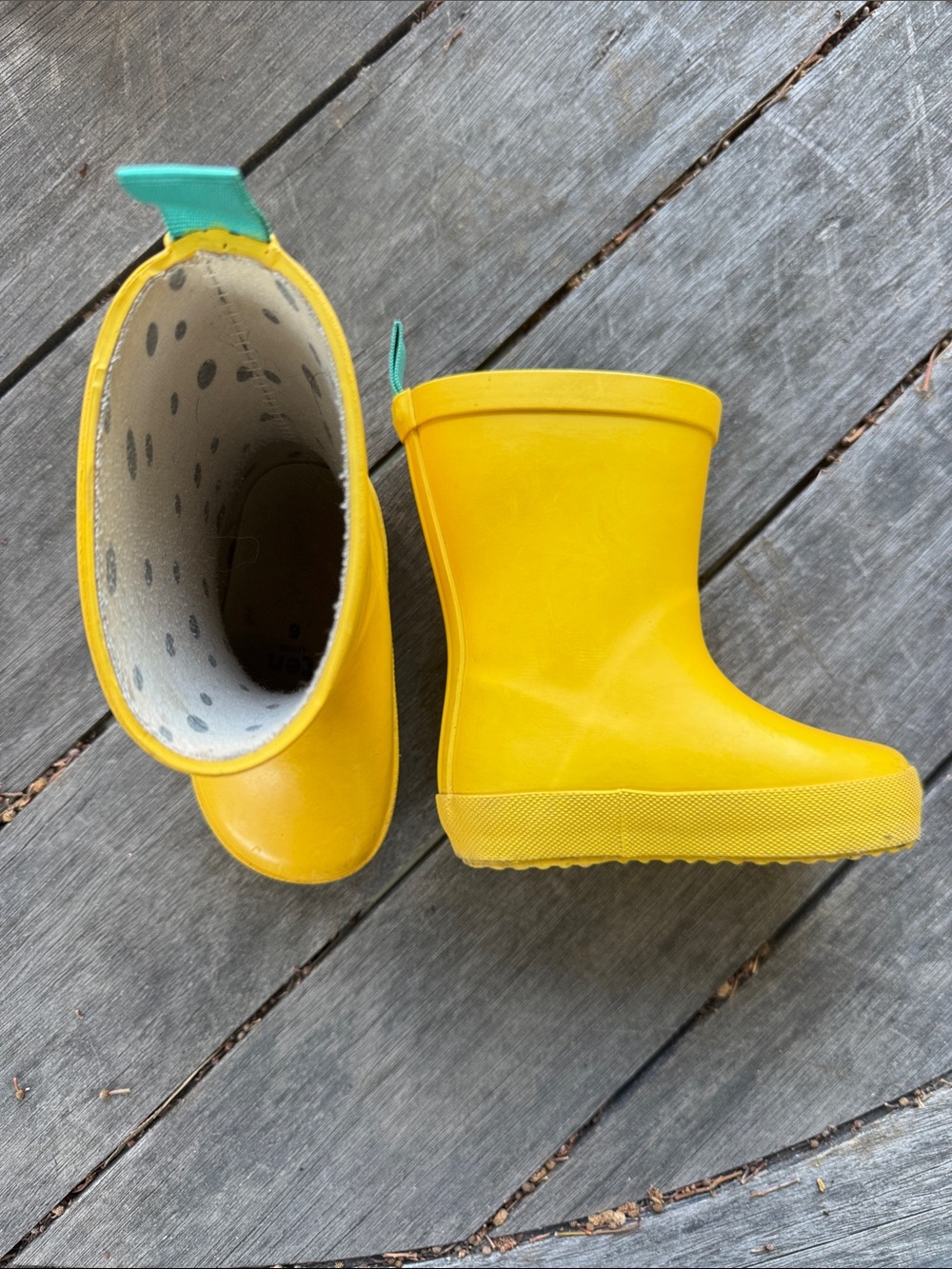Ten Littles Yellow Rain Boots